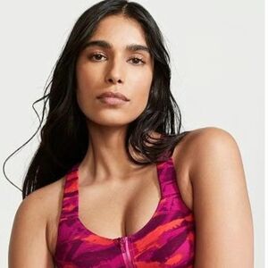 Victoria Secret Knockout Bra Pink and Red Sports Size 34 DD